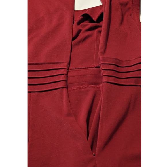 41Hawthorn Burgundy Dita Sleeveless Ponte Knit Tuck Pleated NWT Womens Sz M - Picture 11 of 15